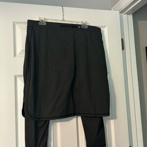 Black Skirted Leggings
